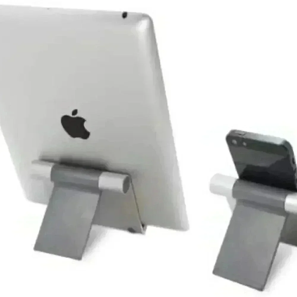 TechMatte iPhone/iPad Brushed Silver Metal Adjustable Stand Holder NWT